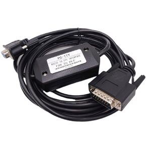 PC-TTY Programming Cable for 6ES5734-1BD20 Replacement for Siemens S5 PLC, RS232 to TTY Adapter, DB9 to DB15 Cable (3m) in Kuwait