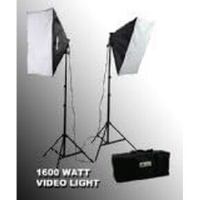 ePhoto 1600 Watt 2 SOFTBOX PHOTO VIDEO LIGHT STUDIO PHOTOGRAPHY VIDEO LIGHTING KIT WITH CASE by ePhotoINC VL9004S in Kuwait