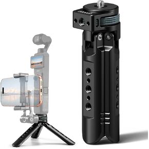 Desktop and Handheld Mini Tripod for DJI Osmo Pocket 4/4P/3, for Insta360 Luna Ultra and Stabilizer, for Xtra Muse Tripod, with 1/4"-20 Screw, Aluminum Compact Travel Vlog Action Camera in Kuwait