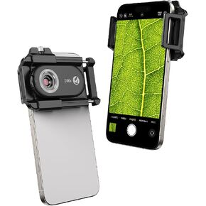 MIAO LAB 300X Phone Microscope Lens, Phone Camera Micro Lens with Universal Clip/LED Light/CPL, Mini Pocket Microscope Attachment for iPhone 17/16/15/14/13 Series and Most Smartphone MS300(300X) in Saudi Arabia