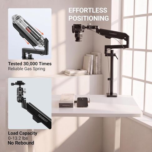 Camera Desk Mount with Gas Spring Arm in Saudi Arabia