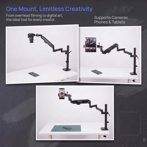 Camera Desk Mount with Gas Spring Arm in Saudi Arabia
