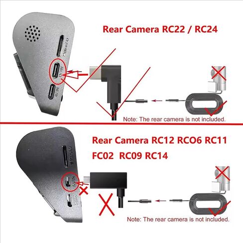TILLMAMNER Line for 70mai Rear Camera Extension Cord Cable 5.5m for 70MAI Rear Camera RC22 / RC24 Rear Photography Connection line in Kuwait
