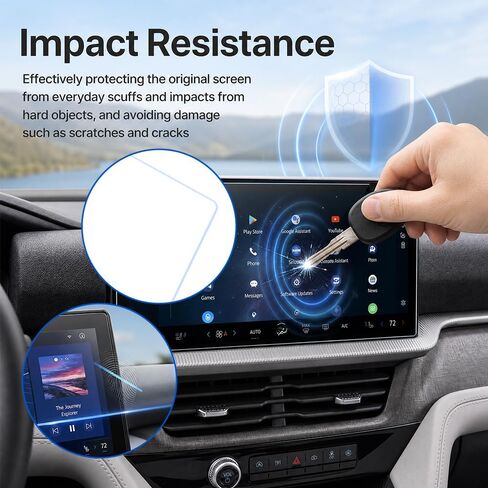 13" Car Screen Protector,Anti-Fingerprint HD GPS Screen Protector Foils,Impact-resistant Tempered Glass Screens Protectors Compatible with Ford Explorer ST-Line/Active/Platinum/ST in Saudi Arabia