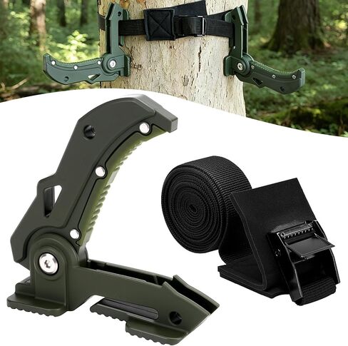 Hunting Bow Hanger Hook,Saddle Treestand Bow Hanger with Strap in Kuwait