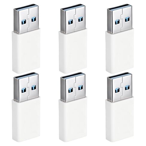 Xthrotsenk 6 PCS USB B to C Adapter USB C to B Adapter White in Kuwait