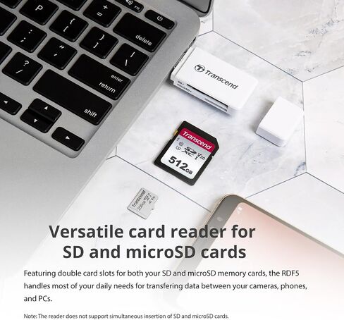 Transcend USB 3.1 SDHC/SDXC/ microSDHC/SDXC Card Reader, TS-RDF5R (Pink) in Kuwait