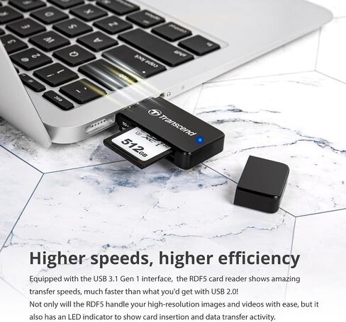 Transcend USB 3.1 SDHC/SDXC/ microSDHC/SDXC Card Reader, TS-RDF5R (Pink) in Kuwait
