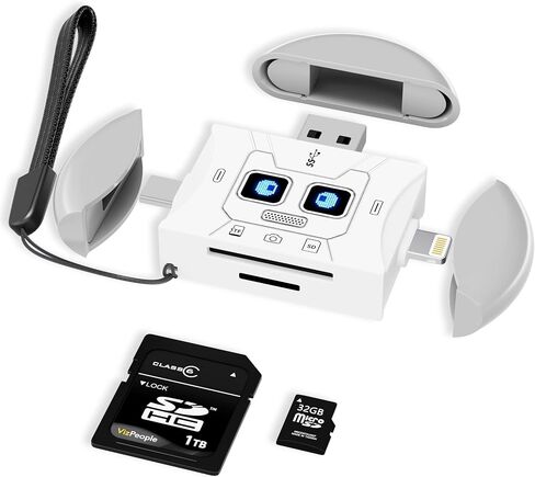 SD Card Reader, USB 3.0 Dual Slot for TF/SD Card, for Mac/PC in Kuwait