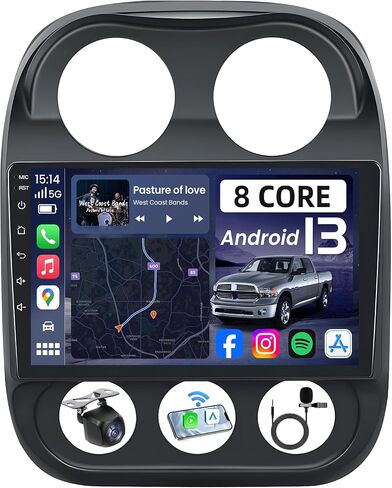 [8core] Car Radio Stereo for Jeep Patriot Compass 2010-2016: 10in in Saudi Arabia