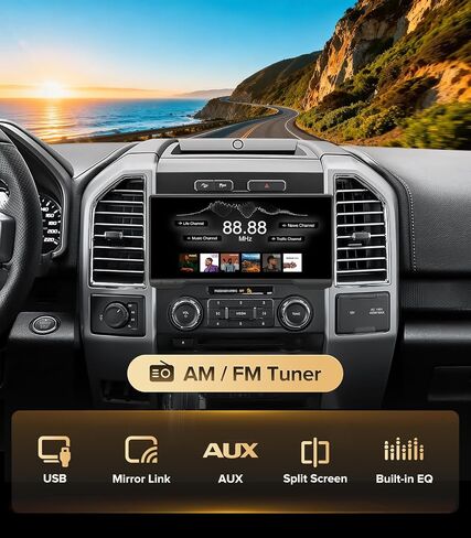 10.33" CarPlay Radio for Ford F150 15-20 F250-F350 17-22 (8" Only) in Kuwait