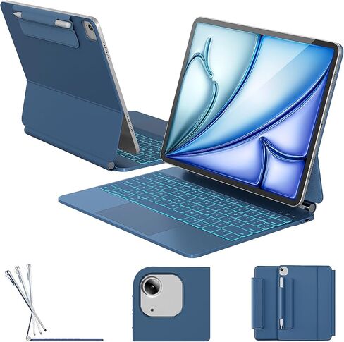 RAYMCRAFT for iPad Air 13 / Pro 12.9 Case Keyboard, Magnetic Floating Stand in Kuwait