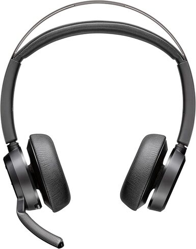 Poly Voyager Focus 2 UC Bluetooth Headphones with Mic & Charging Stand - ANC - Connect to PC or Mobile via Bluetooth - Microsoft Teams Certified - Includes BT700 USB-C to USB-A Adapter, Travel Case in Kuwait