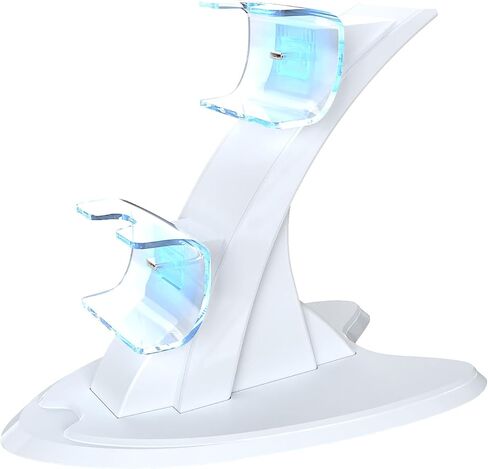 PS5 Controller Charger with Fast Charging, PlayStation 5 Controller Charging Station with LED Light and Charger Cable in Kuwait