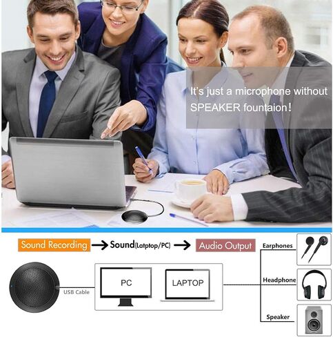 Conference USB Microphone, Computer Desktop Mic with LED Indicator in Kuwait