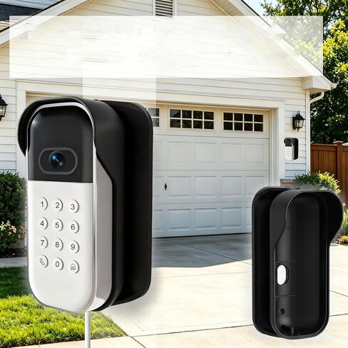 Swivel Mount for myQ Smart Garage Video Keypad,Weatherproof Adjustable Angle Bracket,40°-140°Swivel for Wide Viewing Range,Rainproof Cover with Lens Protection,Easy 3-Minute Installation (Black) in Kuwait