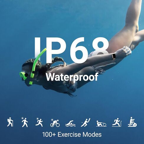 Fitpolo Smart Watch for Women, Stainless Steel Bezel Fitness Tracker (Make/Answer Calls), IP68 Waterproof, Heart Rate SpO2 Monitor, Sleep & Activity Tracking Smartwatch for Android Phones iPhone in Kuwait