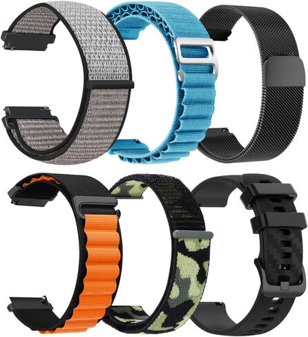 CARBINOX Blaze Smart Watch with 6 Pack Bands 22 mm GPS, Rugged Fitness Tracker Waterproof IP69K, Compatible with Android and iOS, 170+ Sports Modes, Make/Receive Calls (Square) in Kuwait