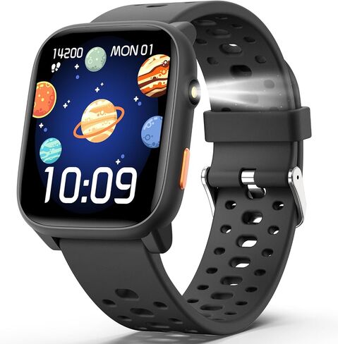 MgaoLo Kids Smart Watch 1.85" Upgrade - Fitness Tracker with Heart Rate Sleep Monitor, 100+ Sports Modes, 12 Puzzle Games, Activity Tracker for Boys Girls Outdoor Fun in Kuwait