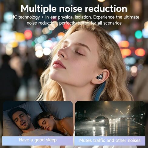 Sleep Earbuds for Side Sleepers, Bluetooth 6.1 Noise-Cancelling Sleepbuds in Kuwait