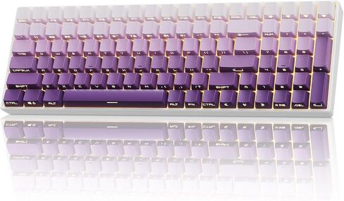ZORNHER ZH100 Foundation Mechanical Keyboard,98% Pink Creamy Keyboard with Number Pad,Full Size Gaming Keyboard Cute,Jelly MOA Profile Round Keycaps,Creamy Sounding Linear Switches,PC Gaming in Kuwait