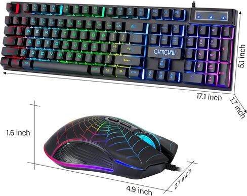Gaming Keyboard and Mouse 104 Keys for Mac PC PS5 PS4 Xbox One Gamers in Kuwait