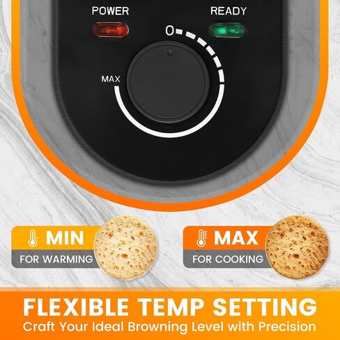 10inch Roti Maker Machine, Non-stick Electric Tortilla Maker with Adjustable Temperature Control and Removable Handle, Press to make Roti, Crepe, Chapati AC 110V 50/60Hz 1200W in Kuwait