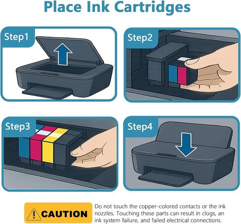 952 XL Ink Cartridge Combo Pack Compatible for HP 952XL for OfficeJet 8702 Pro 8710, 7740, 8720, 8725, 8210, 8715, 8740, 7720, 8730, 8216, 8700, 8200, 8716 Printer with V14.6.1 Chip C/M/Y/K, 4 Packs in Kuwait