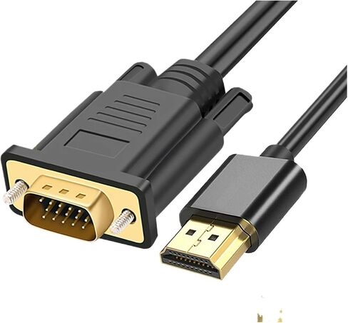 HDMI Input to V/GA Output Converter Plated pl-UG Adapter Cord 1080P for PC P;S/4 P;S/5 Switch TV Box Long Video Cord(300cm) in Kuwait