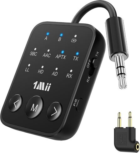1Mii SafeFly Dot2 Bluetooth 5.3 Transmitter Receiver for Airplane, TV in Kuwait