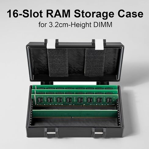 RAM Storage Case, 16-Slot for 32mm-Height DDR DIMM in Kuwait