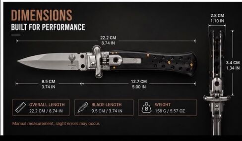Multifunctional Folding Pocket Knife – Stainless Steel Outdoor Camping Utility Knife for Fishing, Hiking, Travel & Everyday Carry (Compact & Durable Design) in Kuwait