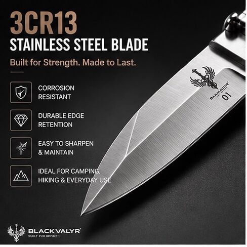 Multifunctional Folding Pocket Knife – Stainless Steel Outdoor Camping Utility Knife for Fishing, Hiking, Travel & Everyday Carry (Compact & Durable Design) in Kuwait