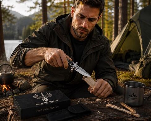 Multifunctional Folding Pocket Knife – Stainless Steel Outdoor Camping Utility Knife for Fishing, Hiking, Travel & Everyday Carry (Compact & Durable Design) in Kuwait