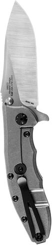 Zero Tolerance Hinderer Pocketknife; 3.5-Inch CPM 20CV Steel Blade, KVT Ball-Bearing Opening System, Flipper, Reversible Deep Carry Clip, Titanium Handle, Made in USA (0562TI) in Kuwait
