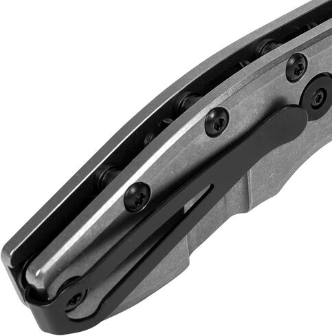 Zero Tolerance Hinderer Pocketknife; 3.5-Inch CPM 20CV Steel Blade, KVT Ball-Bearing Opening System, Flipper, Reversible Deep Carry Clip, Titanium Handle, Made in USA (0562TI) in Kuwait