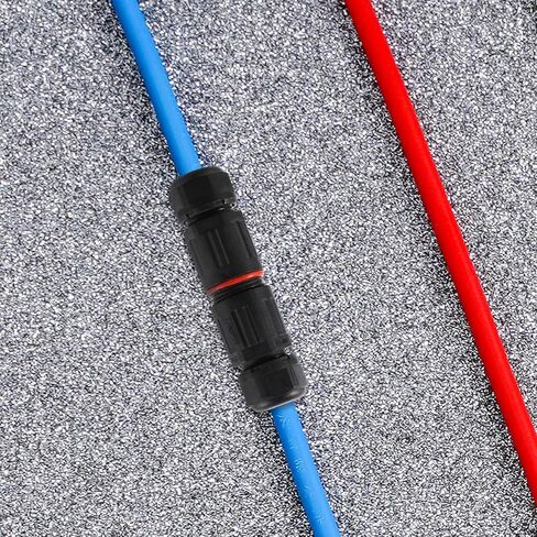 5pcs Ip68 Waterproof Cable Connector 0.5mm2-2mm2 Black Nylon Joint in Saudi Arabia