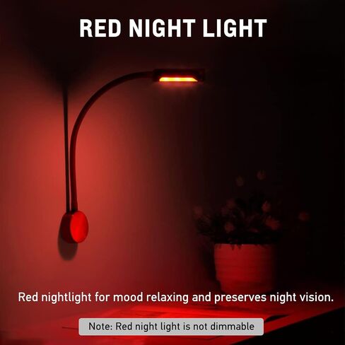 acegoo RV LED Reading Light 12V Flexible Neck Wall Lamp for RV Boat Camper Van Bedside or Seat Reading, Inbuilt USB Charger & Red Night Light DC12-24V Hard-Wired in Kuwait