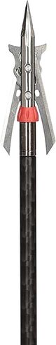 RAGERage 2-Blade Hybrid Hypodermic Tip Crossbow NC Archery Arrow Broadheads, 100 Grain, 2" Cut, Machined Stainless Steel Ferrule, .035" Blades, 3-Pack in Kuwait