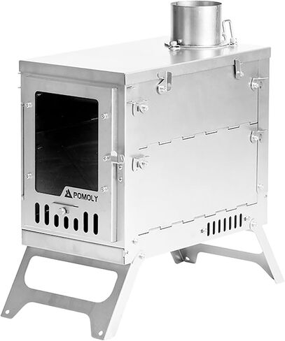 POMOLY X-Ti Double-Fold Titanium Wood Stove Portable Camping Tent Stove in Kuwait