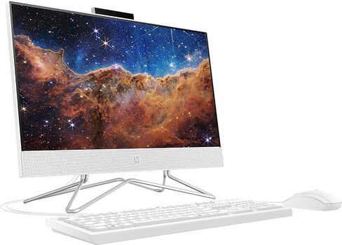 HP 21.5" FHD All-in-One Desktop Anti-Glare Intel Celeron J4025 2.0 GHz up to 2.9 GHz 4 GB DDR4 RAM 128 GB SSD Intel UHD Graphics 600 Windows 11 Home, White (Renewed) in Kuwait