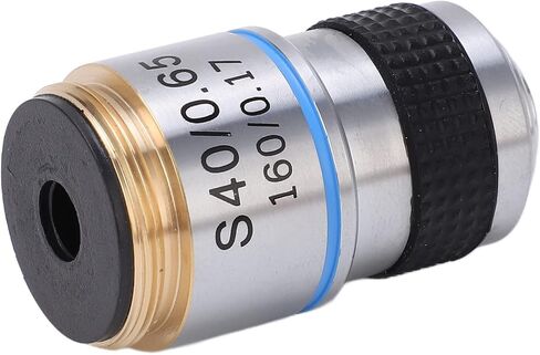 Fafeicy Achromatic Microscope Objective High Refractive Index Achromatic Objective Lens Wide Field of View for Microscope (S40/0.65) in Kuwait