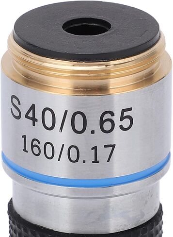 Fafeicy Achromatic Microscope Objective High Refractive Index Achromatic Objective Lens Wide Field of View for Microscope (S40/0.65) in Kuwait