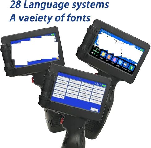 12.7mm Portable Printer Handheld Inkjet Without Ink Text QR Barcode Batch Number Date Label for Offices and Factories in Kuwait