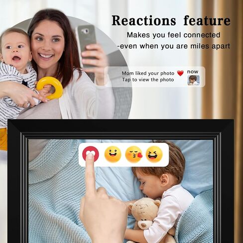 FRAMEO Digital Picture Frame- 10.1inch Digital Photo Frame with 1080 IPS Touch Screen HD Disply,Built-in 32GB Storage,Wall-Mounted,Digital Frame Share Photos and Videos via FRAMEO App in Kuwait