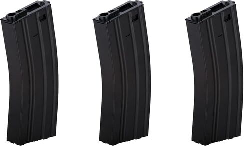 Lancer Tactical Plastic Airsoft Mid Cap Magazine 140 Rounds - 3 Pack in Kuwait