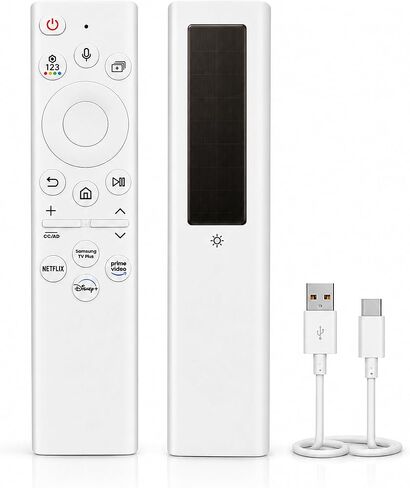 for Samsung TV Remote, Compatible with Samsung Smart TV 2018-2026,Solar Chargeble Voice Remote Control, USB-C Fast Charging, Bluetooth Pairing, 2-Year Warranty in Kuwait