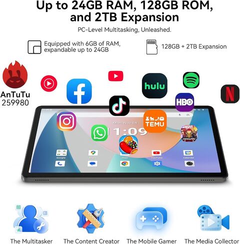 TABWEE T50 Android 16 Tablet, 11 Inch Tablet in Kuwait
