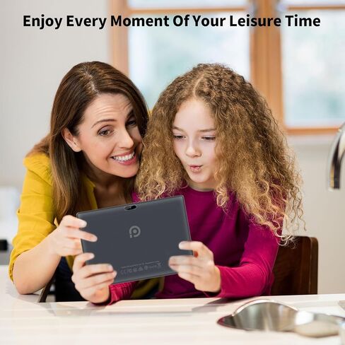 PRITOM 10 inch Tablet with Case, 64GB, HD IPS Screen, WiFi, Android, Black in Kuwait