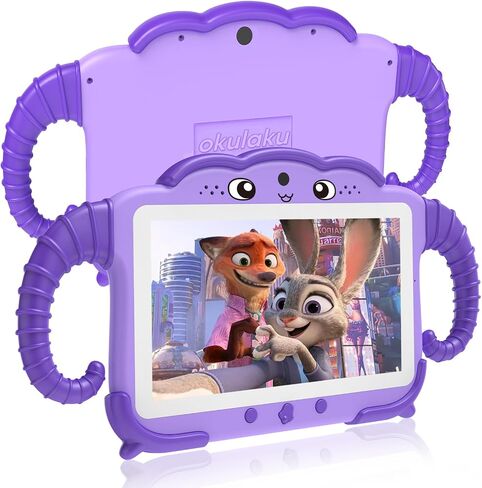 Kids Tablet 7 inch 32GB Toddler Tablet with Protective Case, WiFi, Education Software Preinstalled for Boys Girls, Dual Camera, Parental Control, YouTube, GMS in Kuwait